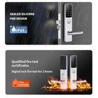 Système logiciel de gestion de serrures d'hôtel certifié RFID avec code PIN, application Cloud Tuya, résistant au feu 2 heures, commercial, intelligent ANSI