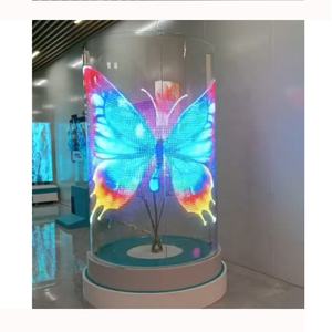 Led film ekran led cam yüklü oyun reklam için şeffaf led film yumuşak şeffaf cam filmi LED ekran - Product Image 2