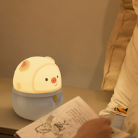 Lampe de nuit LED en silicone mignonne pour enfants, douce au toucher, à intensité variable, idée cadeau