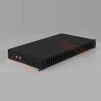 8 12 24 48 Port Panel Patch serat optik 1U 19 inci dudukan rak LC SC peralatan lengkap Din rel serat geser Panel Patch