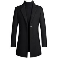 Nouveau Manteau Long Homme Style Coréen à Bouton Unique – Collection 2026 – Vente Flash