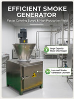 Fumoir commercial en acier inoxydable 304, robuste, pour saucisses et poisson, avec moteur, contrôle automatique de la température, haute efficacité