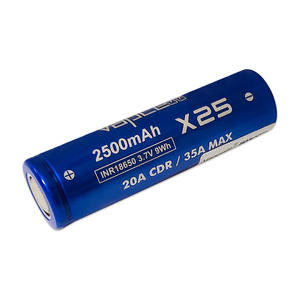 بطارية ليثيوم قابلة لإعادة الشحن, جهاز كهربائي Vapcell X25 2500mah 35a 3.7v منخفضة التكلفة محمولة بطارية ليثيوم أيون قابلة لإعادة الشحن - Product Image 1