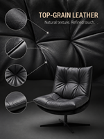 Fauteuil de salon pivotant moderne, en cuir ou en tissu, fabriqué en usine, OEM ODM, pour salon ou hôtel