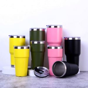 Vaso Térmico Personalizado de Acero Inoxidable con Recubrimiento en Polvo de 30 oz, con Tapa, Mantiene las Bebidas Frías y Calientes - Product Image 1