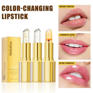 الأكثر مبيعًا أحمر شفاه متغير اللون بدرجة الحرارة مغذي مرطب شفاه برقائق ذهبية شفافة مرطب شفاه عضوي - Product Image 3