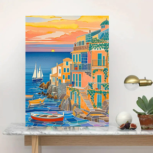 Kit <span class=keywords><strong>de</strong></span> <span class=keywords><strong>Pintura</strong></span> <span class=keywords><strong>de</strong></span> Diamantes 5D con Diseño <span class=keywords><strong>de</strong></span> Paisaje y Casas <span class=keywords><strong>de</strong></span> Colores, con Diamantes <span class=keywords><strong>de</strong></span> Polvo <span class=keywords><strong>de</strong></span> Hadas y Lienzo <span class=keywords><strong>de</strong></span> Terciopelo Premium, para <span class=keywords><strong>Adultos</strong></span> - Product Image 1