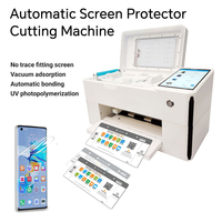 Protector de pantalla de película de TPU de hidrogel automático dos en uno, máquina de corte y pegado, plotter ilimitado de curado UV de fácil uso para móviles