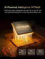 Nouveau projecteur portable mini A6 2025, 900 lumens ANSI, 4K, Linux TV, projecteur automatique