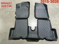 KADDEN 3 pièces Tapis de sol de voiture 3D en TPE écologique antidérapant 2,9-3,3 mm d'épaisseur Ensemble complet pour Renault Duster 2015-2021 Kwid 2020 (1