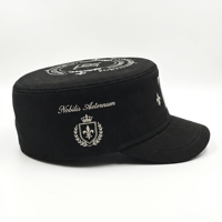 Casquette plate décontractée unisexe en coton de qualité supérieure avec motif lettres et logo brodé à la main pour toutes les saisons, fabricant OEM de marque