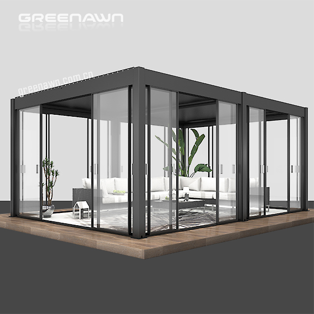 Modern Automatic Patio Gazebo Outdoor Bioclimatic