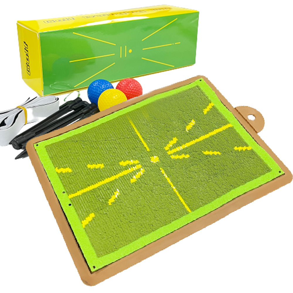Новый Дизайн Гольф взмах трек коврик мини-гольф Тренировочный Коврик качели обнаружения ватин блесток трек обнаружения коврик Обучающие приспособления для игры в гольф