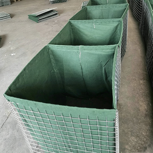 <span class=keywords><strong>Gabion</strong></span> carré galvanisé haute sécurité à trous soudés avec revêtement en géotextile pour la lutte contre les inondations et les murs de soutènement - Product Image 3