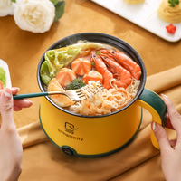 Casserole électrique multifonction en acier inoxydable, cuiseur à riz, poêle antiadhésive, marmite à soupe, batterie de cuisine, poêle électrique