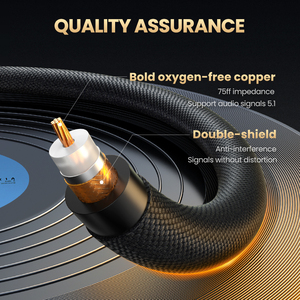 <span class=keywords><strong>สาย</strong></span>สัญญาณเสียง ugreen HIFI 5.1 <span class=keywords><strong>SPDIF</strong></span> RCA ไปยัง RCA ตัวผู้<span class=keywords><strong>สาย</strong></span>โคแอกเซียลสเตอริโอ<span class=keywords><strong>สาย</strong></span>สัญญาณเสียงไนลอน3ม. 5ม. <span class=keywords><strong>สาย</strong></span>วิดีโอ RCA สำหรับเครื่องขยายสัญญาณทีวีในบ้าน - Product Image 6