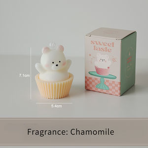 Vela Aromática <span class=keywords><strong>de</strong></span> Cera <span class=keywords><strong>de</strong></span> Soya con Forma <span class=keywords><strong>de</strong></span> Oso Hecha a Mano, Ecológica, Regalo <span class=keywords><strong>de</strong></span> Cumpleaños, con Velas <span class=keywords><strong>de</strong></span> <span class=keywords><strong>Sal</strong></span> Marina - Product Image 4