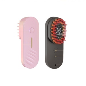 Brosse de massage EMS à haute fréquence vibrante avec LED pour la croissance des cheveux, applicateur de soin du cuir chevelu - Product Image 1
