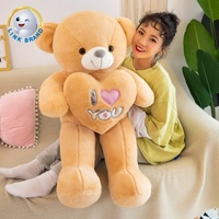 Oso de Peluche de Felpa Relleno de Algodón PP Personalizado, Juguete de Peluche con Tamaños y Logotipo Personalizados para Regalo Unisex