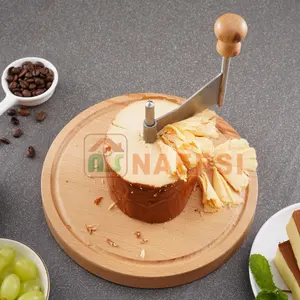 Atacado placa de madeira queijo e chocolate raspador ondulador ralador de queijo