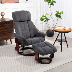 Sillón Reclinable Ajustable para Sala de Estar, para Lectura y Relajación, con <span class=keywords><strong>Taburete</strong></span> - Product Image 2