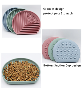 New Design Wholesale Customization Food Grade Silicone Plate Puzzle Bowl Slow Eating Plate Rainbow Slow Dog Feede - Product Image 6