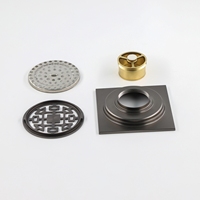 Ledfre — Drain de salle de bain en laiton et métal, carrelage irrégulier et Invisible de drainage de sol dans la douche