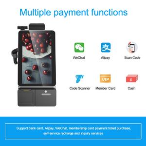 Kiosco de pago propio montado en la pared Máquina de quiosco de pedidos de autoservicio Pantalla táctil Dispositivo de sistema POS de cajero automático minorista - Product Image 3