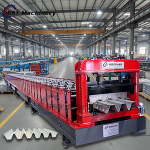 BSY 경량 강철 데크 바닥 타일 제조기 완전 자동 금속 데크 바닥 데킹 패널 롤 성형기 - Product Image 1