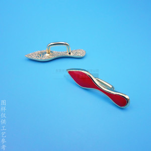 Hebillas Metálicas Personalizadas con Letras Huecas, de Aleación de Zinc, Pintadas con Efecto Goteo, para Ropa, Zapatos, Sombreros, Accesorios Decorativos - Product Image 2