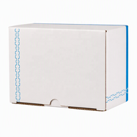 Boîte d'expédition biodégradable en carton kraft ondulé E-flute, emballage écologique personnalisé avec logo pour vêtements, chaussures et expéditions de petites entreprises