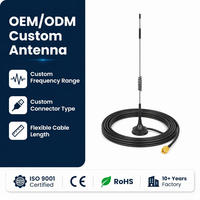Passerelle IoT 4G LTE avec antenne 12dBi à gain élevé, base magnétique verticale, 700-2700MHz, connecteur fileté, compatible routeur, prise en charge OEM ODM personnalisée