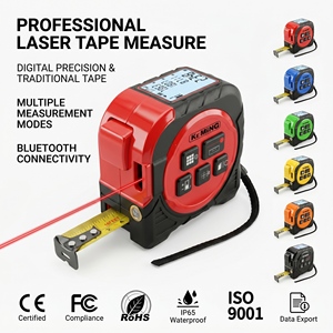 Misuratore <span class=keywords><strong>Laser</strong></span> Digitale KEMING con Livella <span class=keywords><strong>Laser</strong></span> a Croce, Strumento di Misurazione <span class=keywords><strong>Laser</strong></span> Ricaricabile 40m/60m, Metro <span class=keywords><strong>Laser</strong></span> - Product Image 1