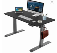 Bureau de bibliothèque ergonomique à réglage électrique de la hauteur à moteur unique personnalisé sur mesure pour économiser de l'espace expérience utilisateur améliorée bureau