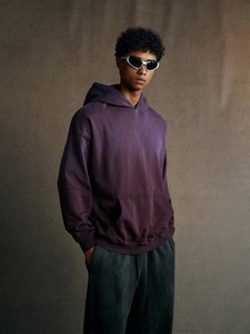 Nuova Felpa con Cappuccio Stile Americano Retrò Lavata 480GSM Autunno 2025, 100% Cotone, Look Vintage Sfumato, Stile Streetwear da <span class=keywords><strong>Uomo</strong></span> per Stratificazione - Product Image 6