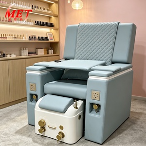 Fauteuil de pédicure de luxe réglable pour spa, fauteuil de pédicure et de manucure avec massage des pieds pour salon de manucure - Product Image 5