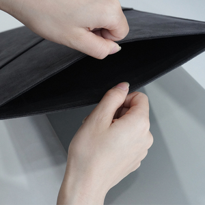 Alcantara de luxe <span class=keywords><strong>14</strong></span> 16 <span class=keywords><strong>pouces</strong></span> pochette pour <span class=keywords><strong>ordinateur</strong></span> portable <span class=keywords><strong>housse</strong></span> pour <span class=keywords><strong>ordinateur</strong></span> portable anti-éclaboussures d'eau pour Macbook <span class=keywords><strong>HP</strong></span> Lenovo en daim - Product Image 5