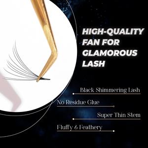 NVT Beauty 6D Promade Fans Loose mix 3 1500 plateau premade fans volume fan lash extension ultra speed loose vison lash - Product Image 6