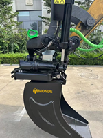 MONDE Rotateur hydraulique de poignet à inclinaison 360 degrés avec attache rapide pivotante pour excavatrice