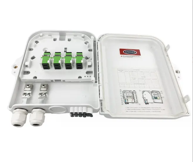 Caja de terminación de fibra óptica para interiores y exteriores de 8 núcleos Caja pequeña de terminación de fibra ODF de 8 puertos para equipos de fibra óptica