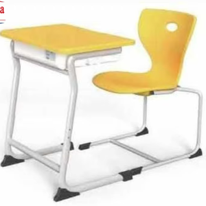 Juego <span class=keywords><strong>de</strong></span> escritorio y sillas para estudiantes, duradero, práctico, resistente, ajustable, moderno, con almacenamiento, ideal para aulas - Product Image 1