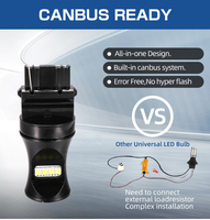 Feux de freinage, feux de recul, clignotants super lumineux 1156 1157 3156 3157 7440 7443 BA15S Canbus 1156 LED