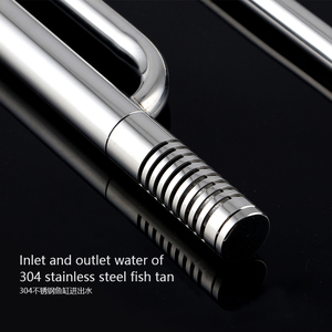 Lelie Pijp Uitstroom Letflow <span class=keywords><strong>Aquarium</strong></span> Fish Kom Aquatic Water Filter Lily Pijp Roestvrij Staal Water Filter Pijp - Product Image 3