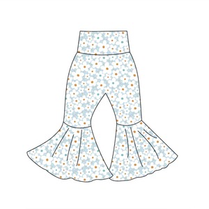 กางเกงขาบานเด็กผู้หญิงเอวสูงลายพิมพ์น่ารักสไ<span class=keywords><strong>ต</strong></span>ล์ลำลองสำหรับฤดูร้อน ลดราคาพิเศษ ไม่มีขั้นต่ำในการสั่งซื้อ - Product Image 2