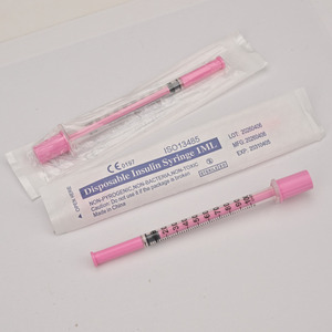 Siringa per Insulina da 1ml per Uso Veterinario - Ago Rosa con Hub Fisso per Cani Diabetici, Gatti e Terapia Ormonale - Product Image 3