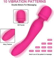 Vibrateur chauffant multifréquence étanche à double moteur 10 vitesses pour femmes – Offre Spéciale Populaire