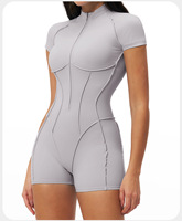 Ropa Deportiva Europea y Americana Transpirable, Antiarrugas, Ligera, Elástica en Cuatro Direcciones, que Absorbe la Humedad, Sin Tirantes