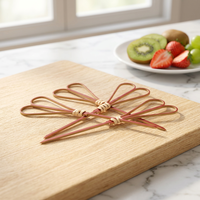 Creatieve Bloemvormige Knoopjes Wegwerp Vierkante Bamboe Fruitprikkers - Modern Design Hoge Kwaliteit Milieuvriendelijk Afstudeerdecoratie
