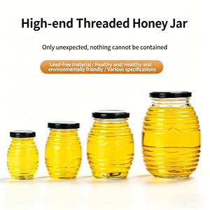 Frascos de Vidrio para Miel en Forma de Panal/Celda de Abeja de Diferentes Tamaños, Producción de Fábrica, Venta al Por Mayor - Product Image 4