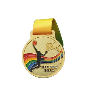 Nobao Source factory supplies a variety of theme zinc alloy MEDALS chess cheap basketball ribbon medal procurement